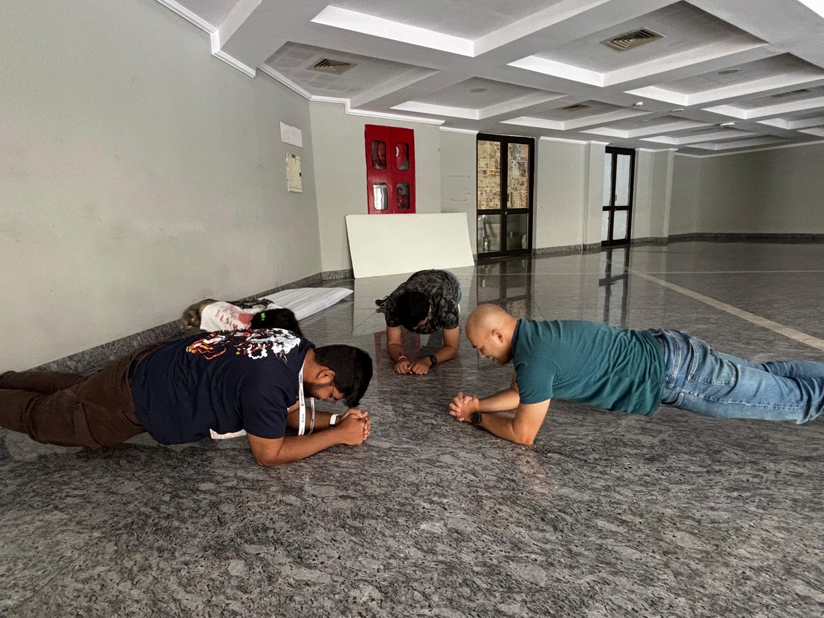 fhackdroid's tweet image. The plank hack @pyconindia with @sohom83 and @yudocaa