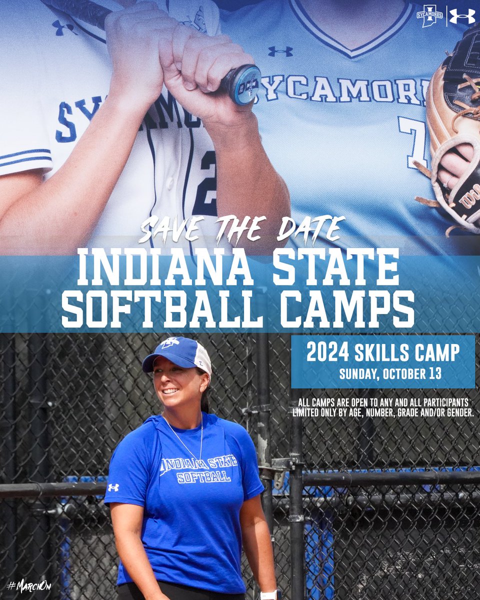 🗓️Don't forget to mark your calendars &amp; sign up for the next ISU Softball Skills Camp on October 13th! 

More information &amp; registration below: ⤵️
indianastatesoftballcamps.com

#MarchOn