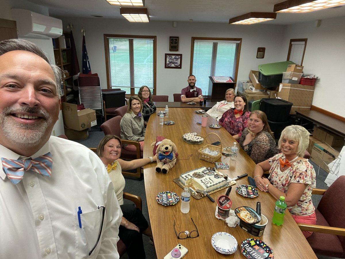 thielc's tweet photo. Thanks to the best office staff ever for celebrating my birthday on “Bow Tie Tuesday” today! https://t.co/jI7DCf7c24
