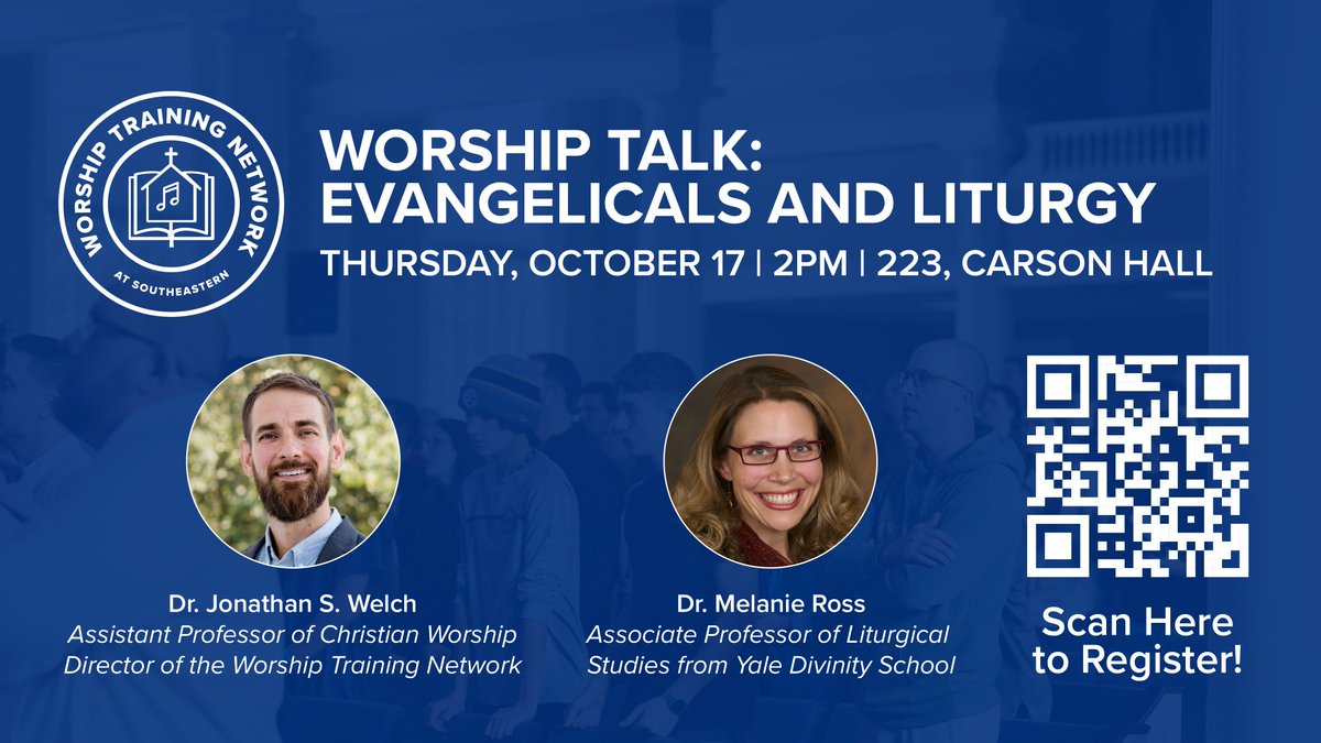RDU area friends, next month Dr. Melanie Ross will join us on campus at Southeastern to discuss evangelical worship, historic liturgies, contemporary worship, and much more. The event is free and open to the public. RSVP today to reserve your spot.
