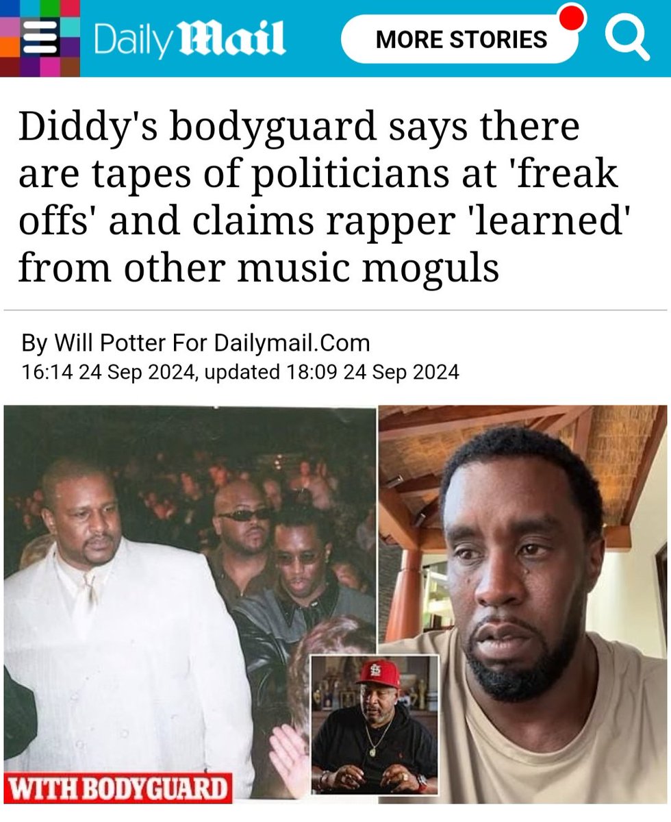 KristyTallman's tweet photo. BREAKING: Diddy's Bodyguard Claims Tapes Exist of Politicians at 'Freak Offs,' Says Rapper 'Learned' From Other Music Moguls

#Diddy #BodyguardClaims #FreakOffs #MusicIndustry #BreakingNews #PoliticalScandal #CelebrityNews #RapperControversy #MusicMoguls #ScandalTapes #USPolitics https://t.co/bKHqhzJFyF