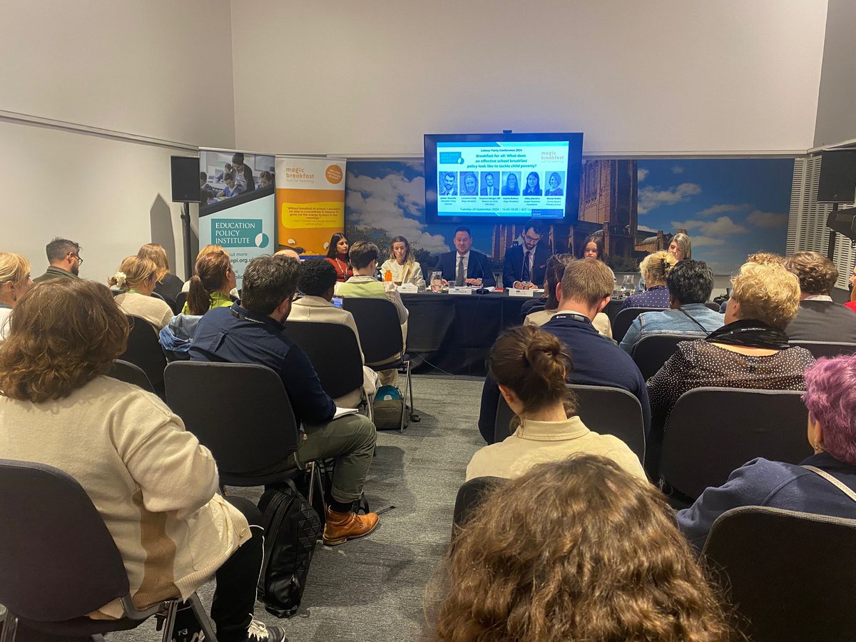 Breakfast clubs improve behaviour, attendance and learning. Enjoyed the <a href="/EduPolicyInst/">Education Policy Institute</a> panel discussing Labour’s ambitious plans to fund free breakfast clubs in every primary school, including for early adopters from April #Lab24
