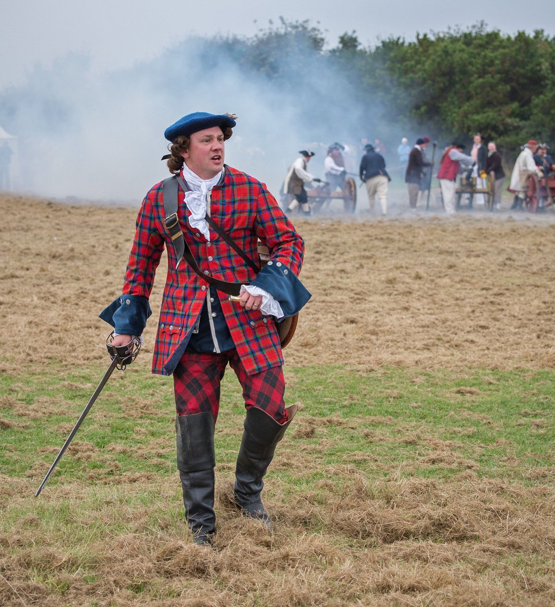 I had the honour of leading the Prince's men into battle for the <a href="/Prestonpans1745/">Prestonpans 1745</a> reenactment last weekend.