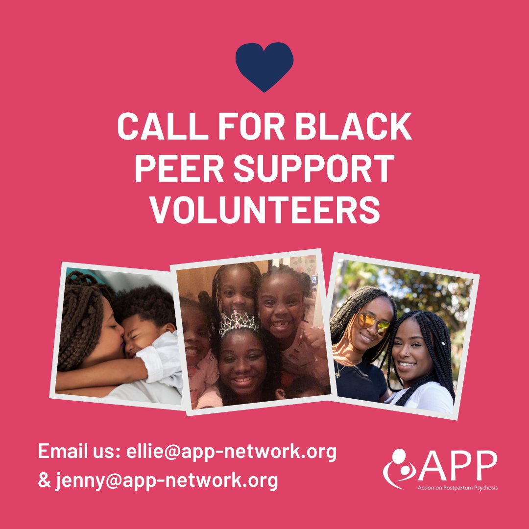 Action on Postpartum Psychosis (@actiononpp) on Twitter photo We’re looking for more peer support volunteers from the Black community to help us start a new group for Black mums.
✨ Join our online peer support training ✨
📅 Saturday 9th November
Email us: ellie@app-network.org & jenny@app-network.org
#BMMHW24 <a href="/MotherhoodGroup/">The Motherhood Group</a> We’re looking for more peer support volunteers from the Black community to help us start a new group for Black mums.
✨ Join our online peer support training ✨
📅 Saturday 9th November
Email us: ellie@app-network.org & jenny@app-network.org
#BMMHW24 <a href="/MotherhoodGroup/">The Motherhood Group</a>