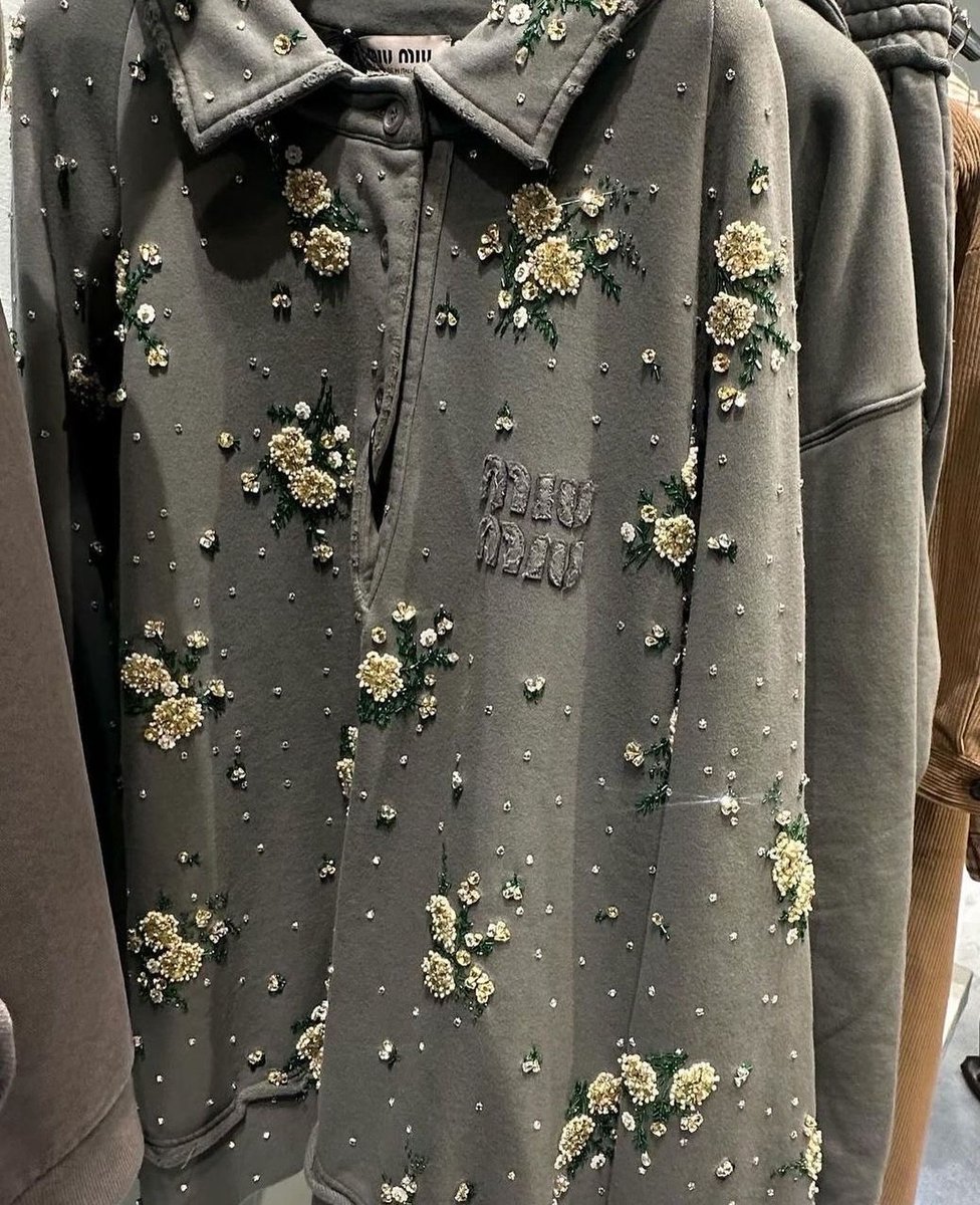 Miu Miu Floral Embroidered Jacket
