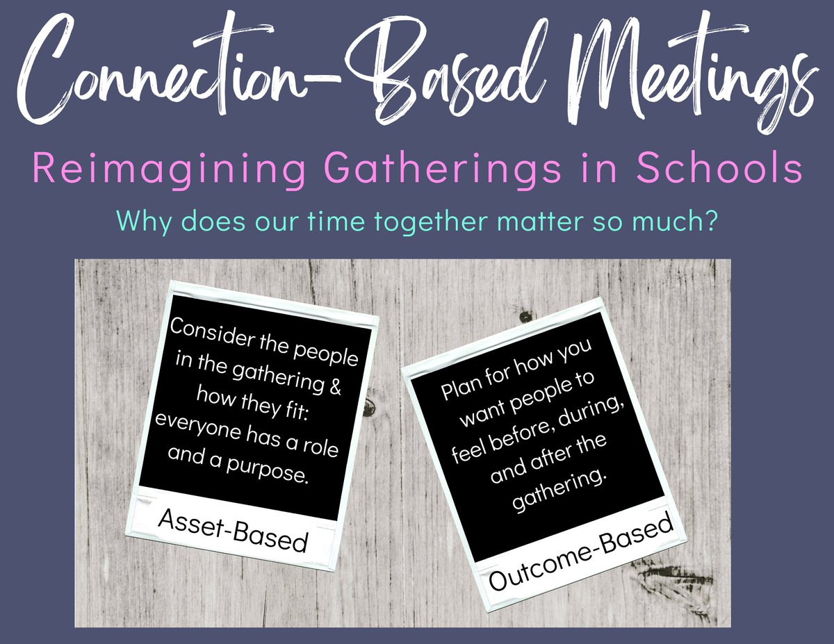 My passion for meaningful, impactful gatherings with educators has only grown stronger since becoming a coach. Teachers' time matters! Consider planning your next gathering with assets and outcomes in mind. Let's connect &amp; inspire one another- it matters!