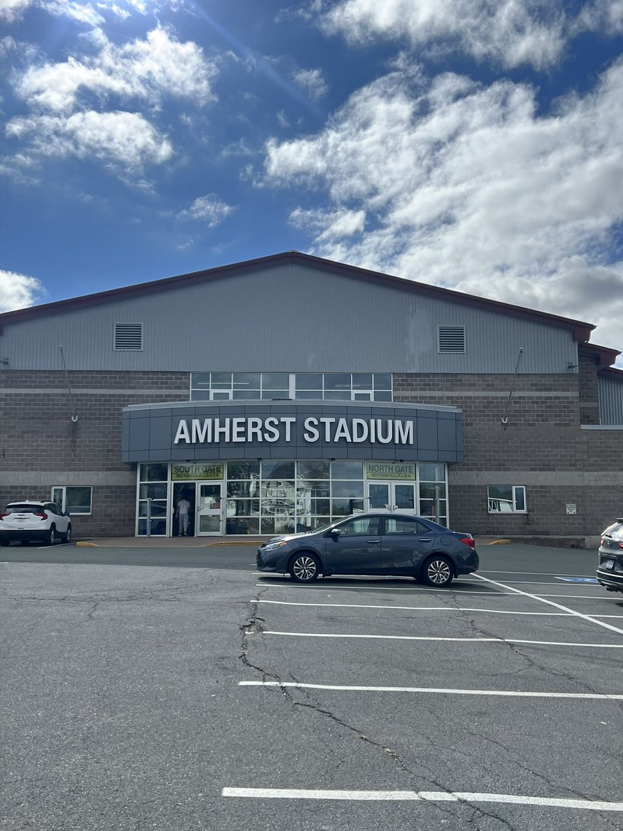 LindseyMac84's tweet photo. Great visit to the home of @tuffmustard to chat about the Open Ice Project. @TownofAmherstNS stadium are so innovative and community minded! Looking forward to working with Corey, Matt and this fantastic community.  #FHL https://t.co/l9MFUTgE8N