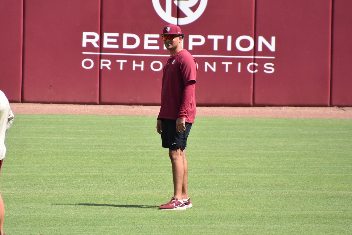brettpn's tweet photo. Bazz Jimenez is now listed as a graduate assistant as part of FSU’s staff.

Jimenez was a member of the 2020 recruiting class — one of the top catchers in the state. He suffered a bad arm injury in ‘21 that he could never fully recover from. 

He graduated from FSU last spring. https://t.co/iSDIpD6Qac