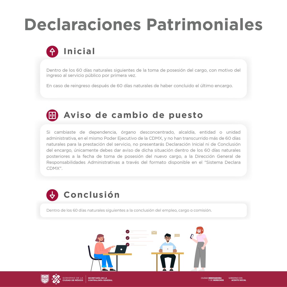 ContraloriaCDMX's tweet photo. #ATENCIÓN 📢 Si eres persona servidora pública, esta información es de tu interés. 👇🏼
https://t.co/n7E3n8HphW https://t.co/t6hqsrQqz0