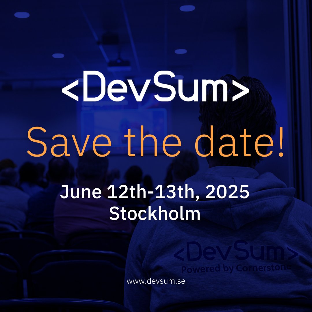 ✍️ DevSum 2025 - June 12th-13th 👀

#devsum #tech #conference