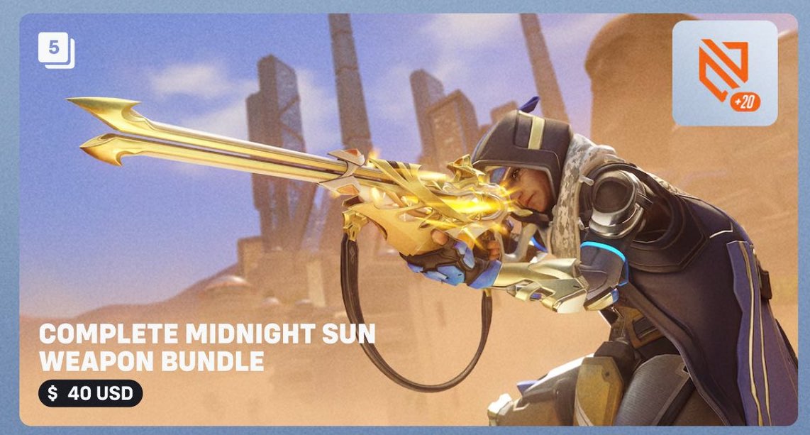 JoystickOW's tweet image. 🎁 GIVEAWAY FOR ANA MYTHIC COMPLETE MIDNIGHT SUN WEAPON BUNDLE IN #Overwatch2 🎁

JOIN THE #giveaway HERE:

1️⃣ FOLLOW: @JoystickOW 
2️⃣ LIKE + RETWEET
3️⃣ TAG A FRIEND

🔥 2X CHANCE TO WIN IF YOU FOLLOW: twitch.tv/Joystick 

WINNER WILL BE DM’ED PRIZE IN 24 HOURS