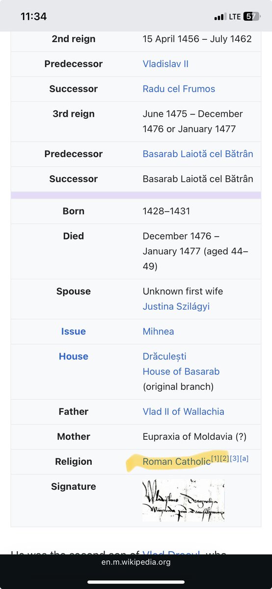 bdfnly's tweet photo. @Jentry812897 @thehueman @GarrettKFry @ibnysl @jakeshieldsajj I was under the impression he was Catholic, despite Wallachia (or Romania) being predominantly Orthodox at the time. https://t.co/5ZVZQ3GD4r