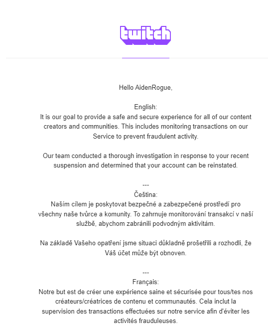 Ty to everyone for their words of encouragement. That was one hell of a scare to a lot of people for an error. Really hope stuff like this doesn't happen again.