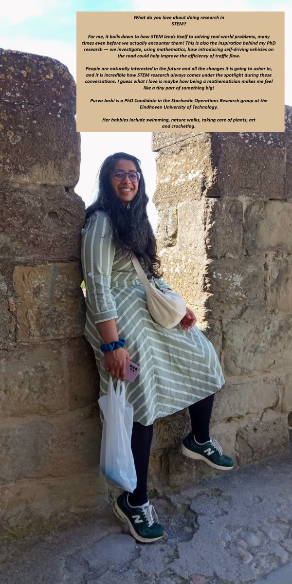 EWM-NL (@ewm_nl) on Twitter photo The next participant in our STEM campaign is Purva Joshi, PhD <a href="/TUeindhoven/">TU Eindhoven</a> ⭐️What do you love about doing research in STEM? "For me, it boils down to how STEM lends itself to solving real-world problems, many times even before we actually encounter them!" #STEMcampaign2024 The next participant in our STEM campaign is Purva Joshi, PhD <a href="/TUeindhoven/">TU Eindhoven</a> ⭐️What do you love about doing research in STEM? "For me, it boils down to how STEM lends itself to solving real-world problems, many times even before we actually encounter them!" #STEMcampaign2024