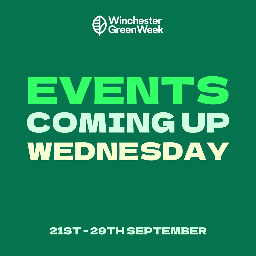 #WinchesterGreenWeek coming up tomorrow:

💚experimental botanical printing workshop
💚Introduction to ethical jewellery workshop
💚Eco/social games discussion
💚Hampshire market garden volunteering opportunity
💚Sustainable luxury workshop
💚Instagram wall

Go, go, go!