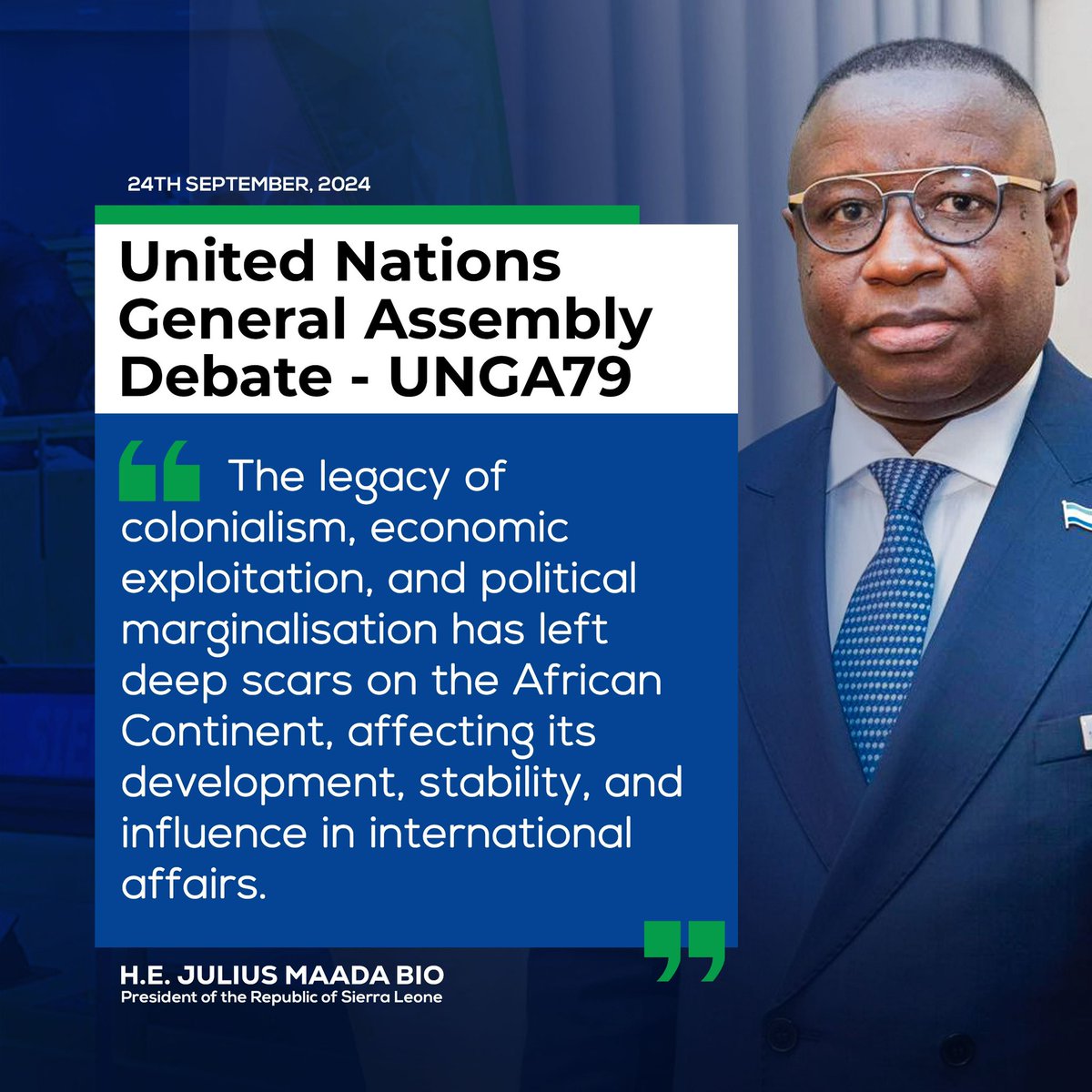 Julius Maada Bio tweet media