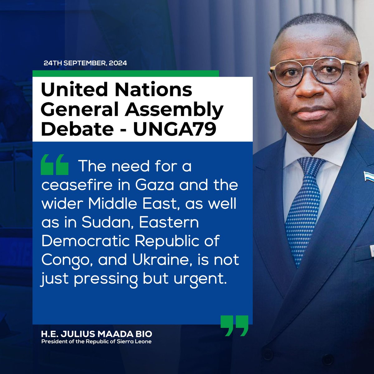 Julius Maada Bio tweet media
