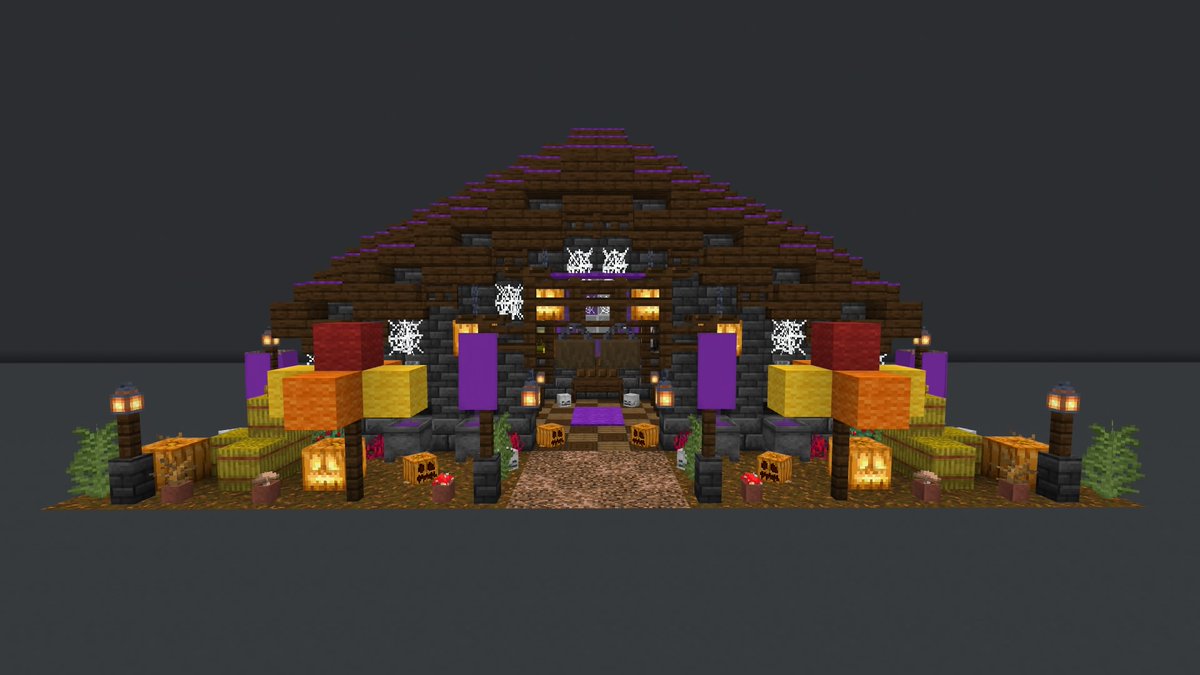 wistergrove's tweet photo. 𝓢𝓹𝓸𝓸𝓴𝔂 𝓣𝓻𝓪𝓲𝓷 𝓢𝓽𝓪𝓽𝓲𝓸𝓷 #Minecraft #build #Halloween2024 https://t.co/boXm9lgSx8
