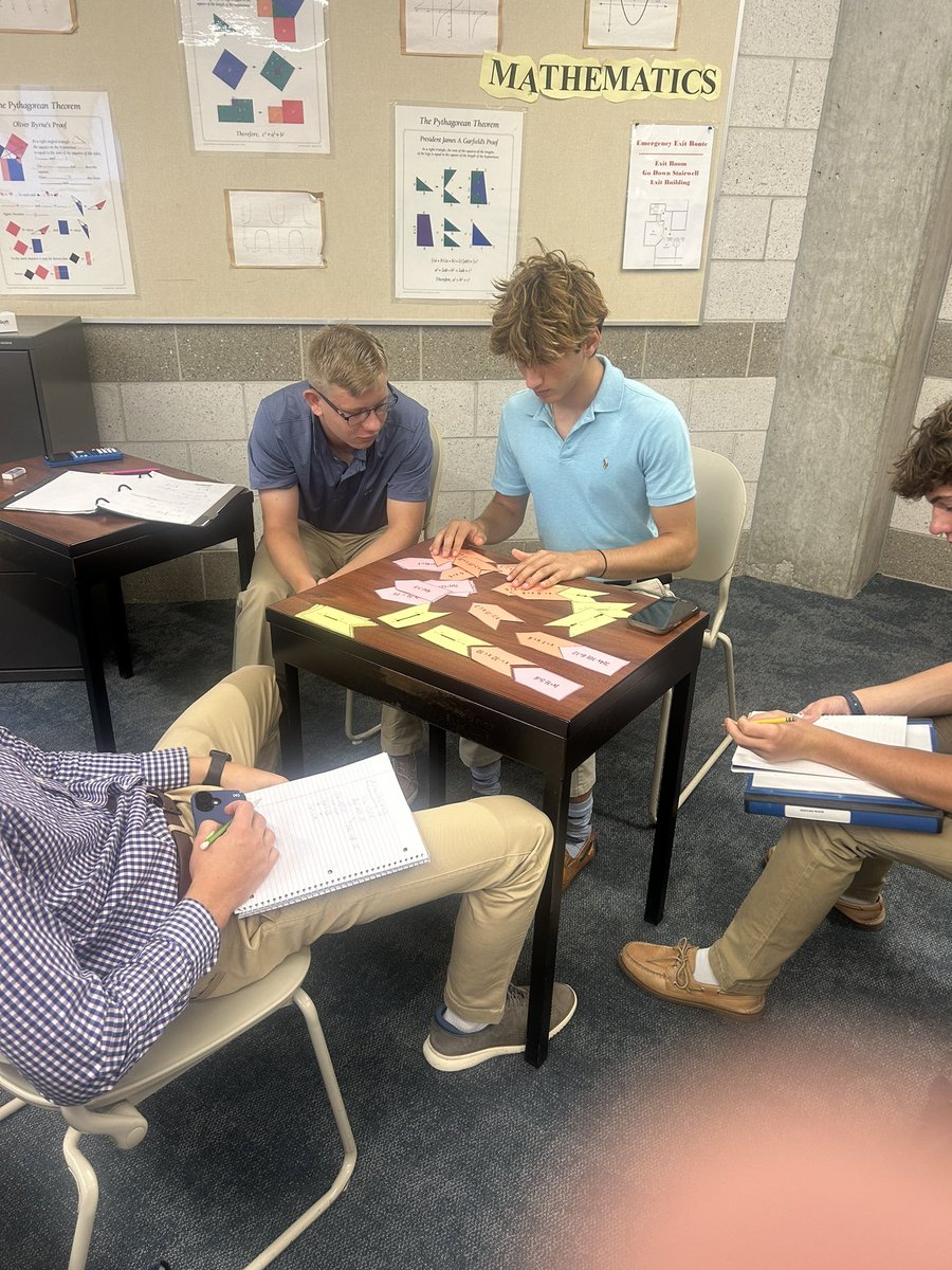 TLang_LSCHS's tweet photo. Great start to the school year…some engaging and productive group work with Algebra 2 and AP Precalc this week. https://t.co/QxJknaAASA