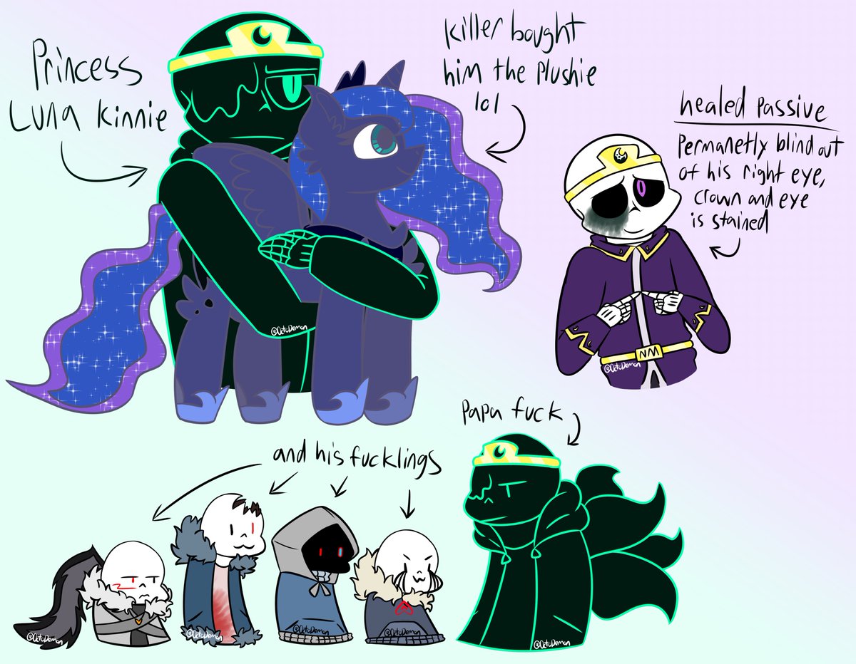 Octo_Demon's tweet photo. I love getting gut-punched by hyperfixations on a weekly basis... anyways here's Nightmare- #NightmareSans #Nightmaresgang https://t.co/crEylsjIeB