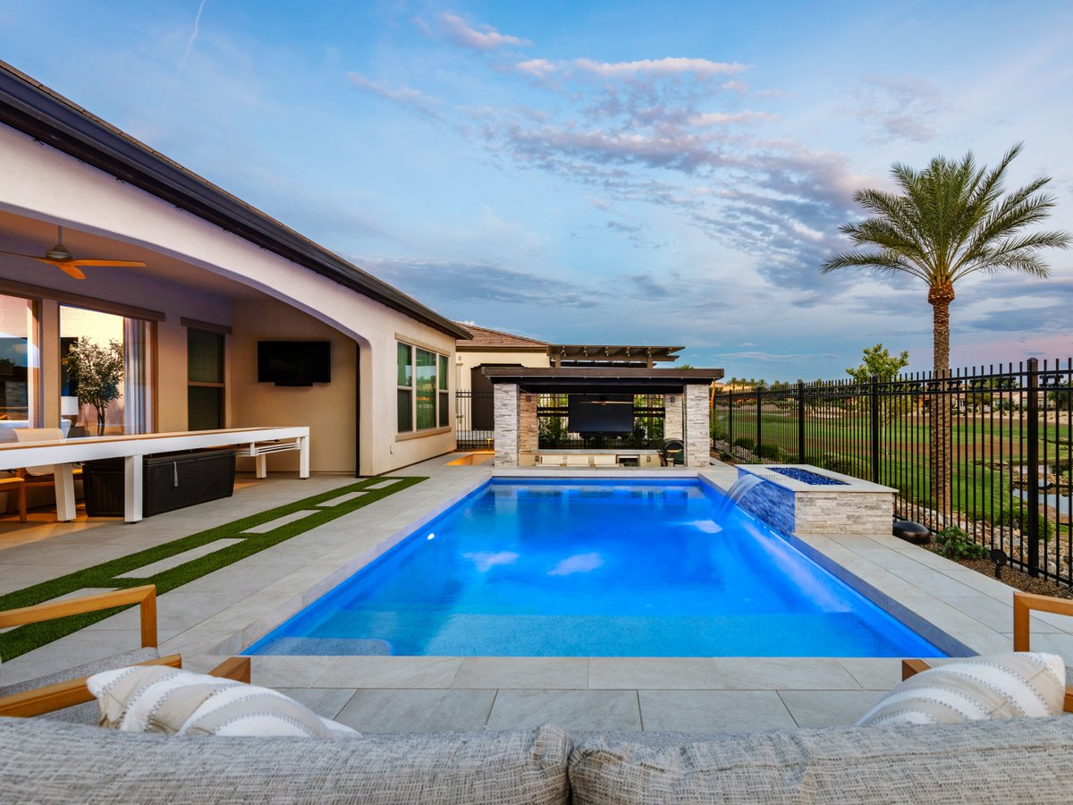 calpool's tweet photo. Our team incorporated functionality, purpose, and a luxurious look to morph this Queen Creek backyard lot into this homeowner's favorite spot. โจ๐
#transformationtuesday #beforeandafter #calpools #arizonapools #azpoolbuilder #luxurybackyard #queencreekpoolbuilder https://t.co/40OjCsh53Q