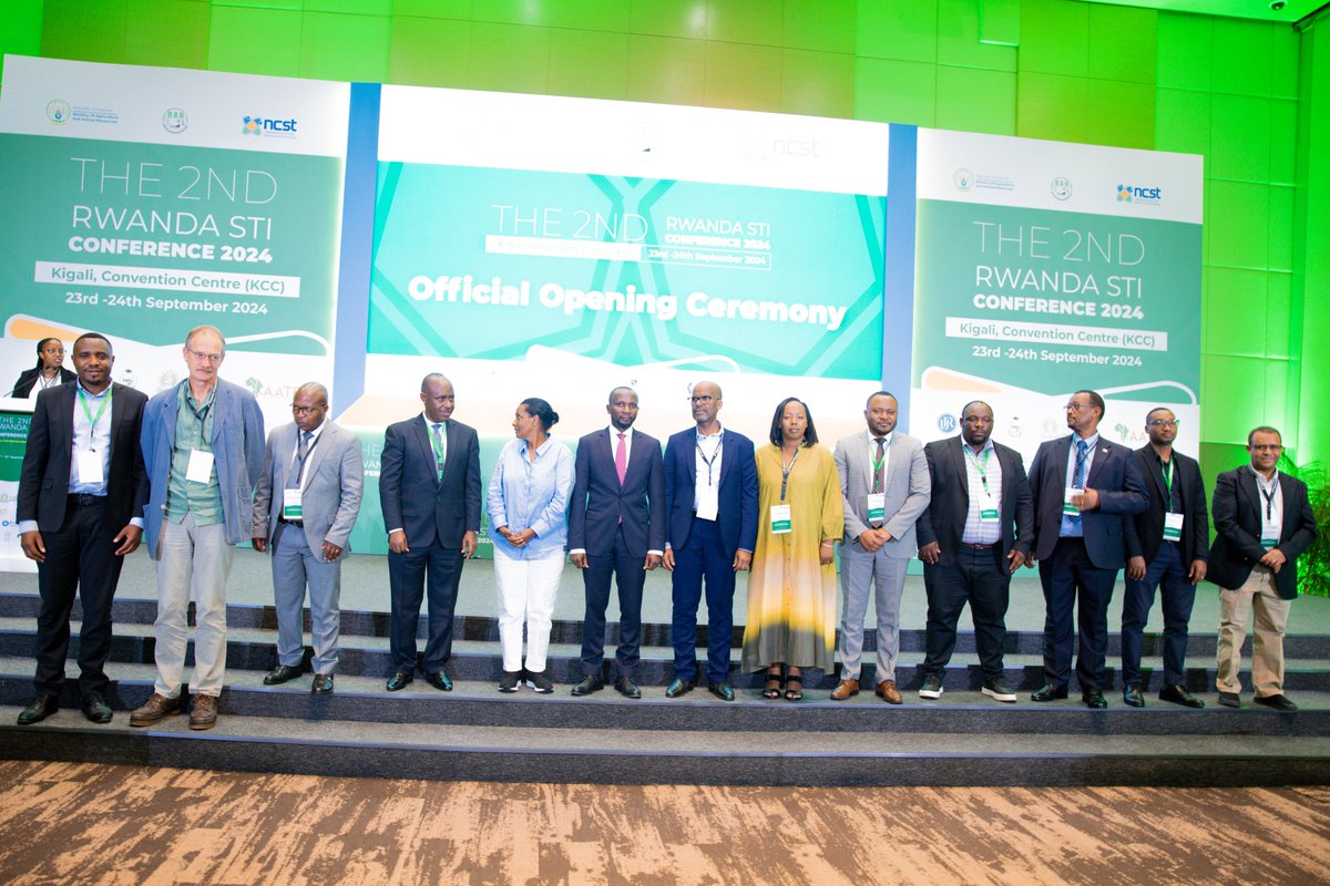 cyulinyana2's tweet photo. "Proud to lead the 2nd Rwanda Science, Technology & Innovation Conference! Key takeaways: STI is revolutionizing agriculture, empowering youth & women, and driving sustainable development. Collaboration is key to a resilient future! #STIConference #Rwanda #SustainableAgriculture https://t.co/Yc6EFCQSke