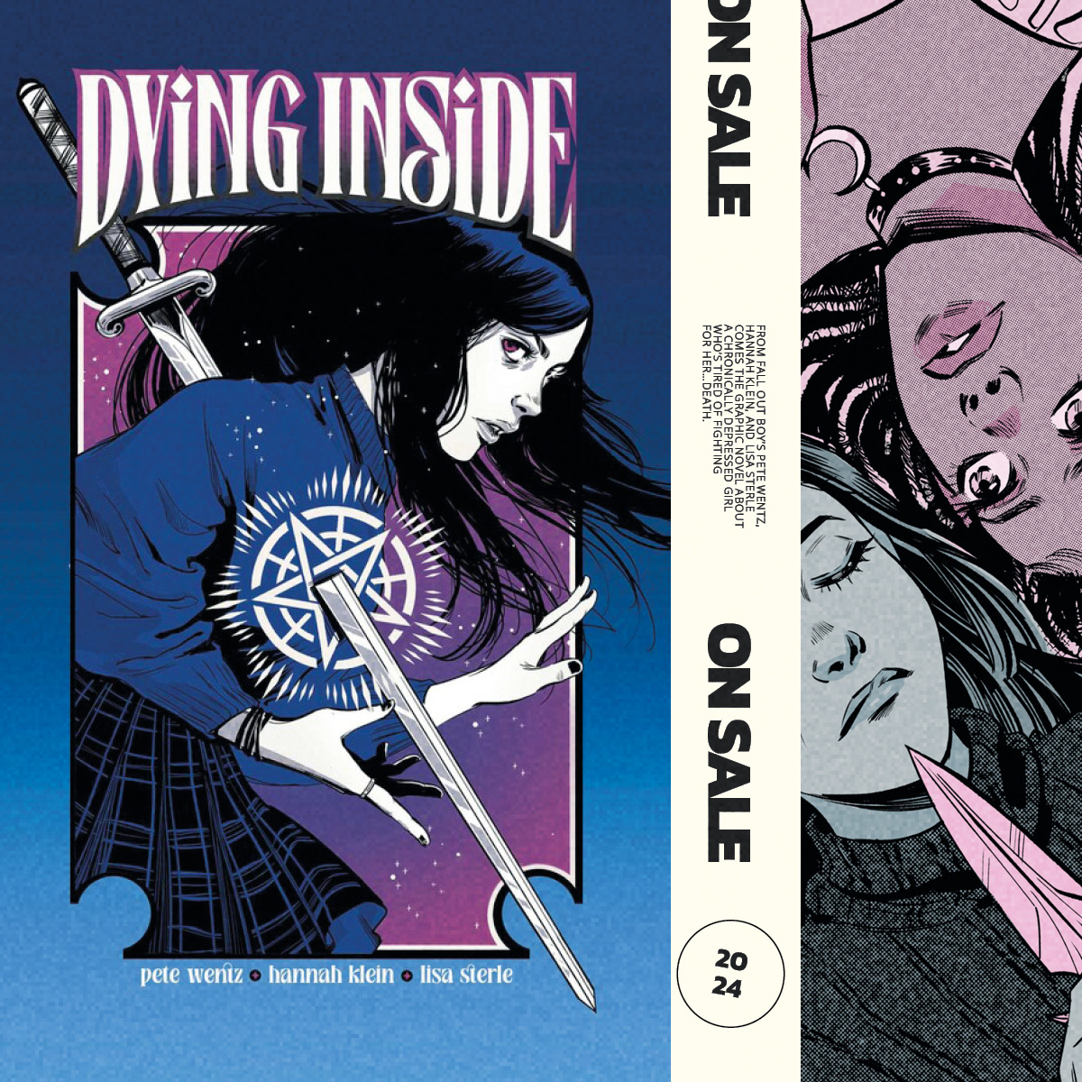 Vault Comics (@thevaultcomics) on Twitter photo It's here! 😭🖤
From Fall Out Boy’s <a href="/petewentz/">pw</a> , <a href="/HannahHKlein/">Hannah Klein</a> (Everything’s Fine), and <a href="/lisa_sterle/">Lisa Sterle</a> (The Modern Witch Tarot, Witchblood) comes the graphic novel about a chronically depressed girl who’s tired of fighting for her…death. #fob #comics It's here! 😭🖤
From Fall Out Boy’s <a href="/petewentz/">pw</a> , <a href="/HannahHKlein/">Hannah Klein</a> (Everything’s Fine), and <a href="/lisa_sterle/">Lisa Sterle</a> (The Modern Witch Tarot, Witchblood) comes the graphic novel about a chronically depressed girl who’s tired of fighting for her…death. #fob #comics