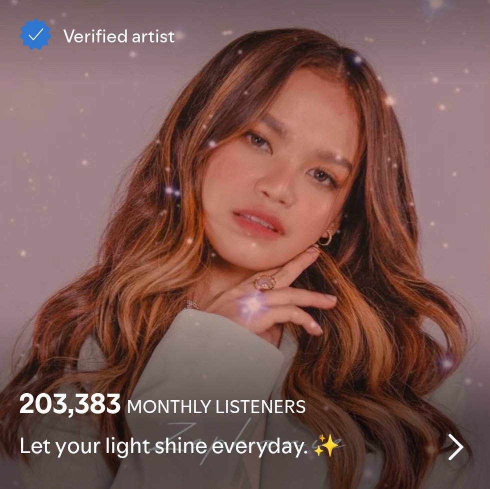 <a href="/imzephanie/">Zephanie</a> has reached 200k+ monthly listeners again on Spotify 🎶

Keep streaming #Zephanie Songs:
open.spotify.com/artist/3BdpcQR…