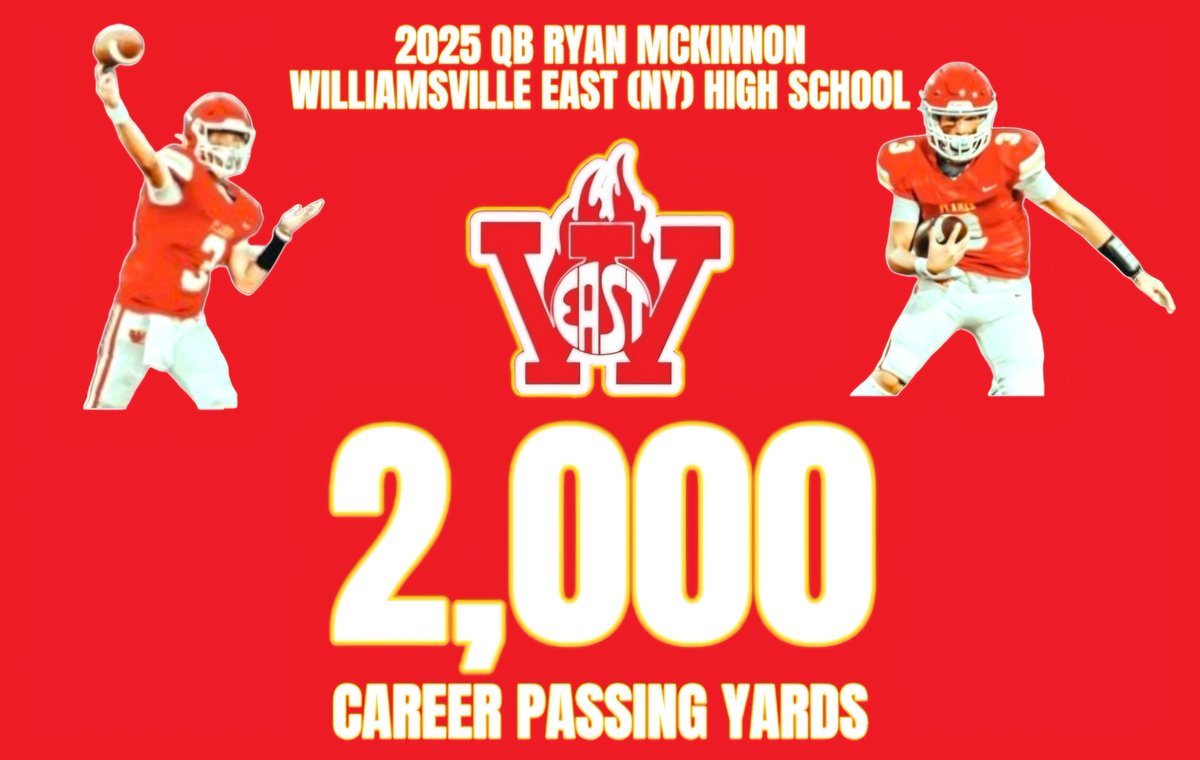 VSE Athletics (@vseathletics) on Twitter photo Congratulations to 2025 QB <a href="/RMcKinnon2025/">Ryan McKinnon</a> on eclipsing the career milestone of 2,000 passing yards! ๐ prepstar.com/profile/aT0xMDโฆ Congratulations to 2025 QB <a href="/RMcKinnon2025/">Ryan McKinnon</a> on eclipsing the career milestone of 2,000 passing yards! ๐ prepstar.com/profile/aT0xMDโฆ