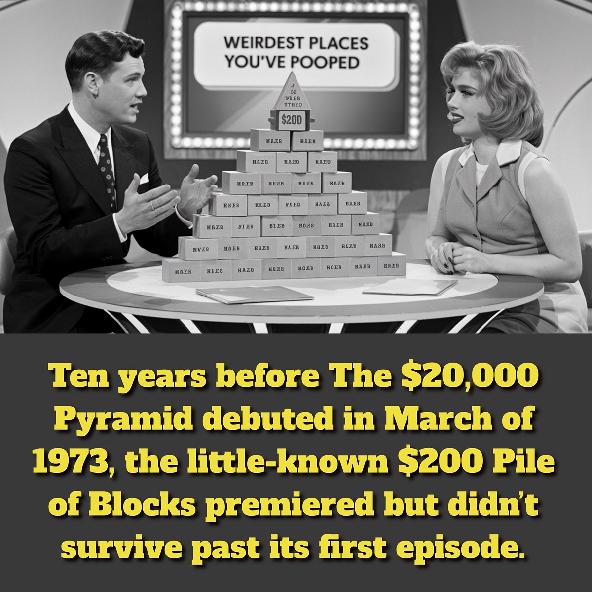 MackAndGShow's tweet photo. #StrangestQuestions #ThrowbackLaughs #GameShowFails #UnexpectedTurns #FunFactFiction #MackAndGNation https://t.co/HfeIDYNMat