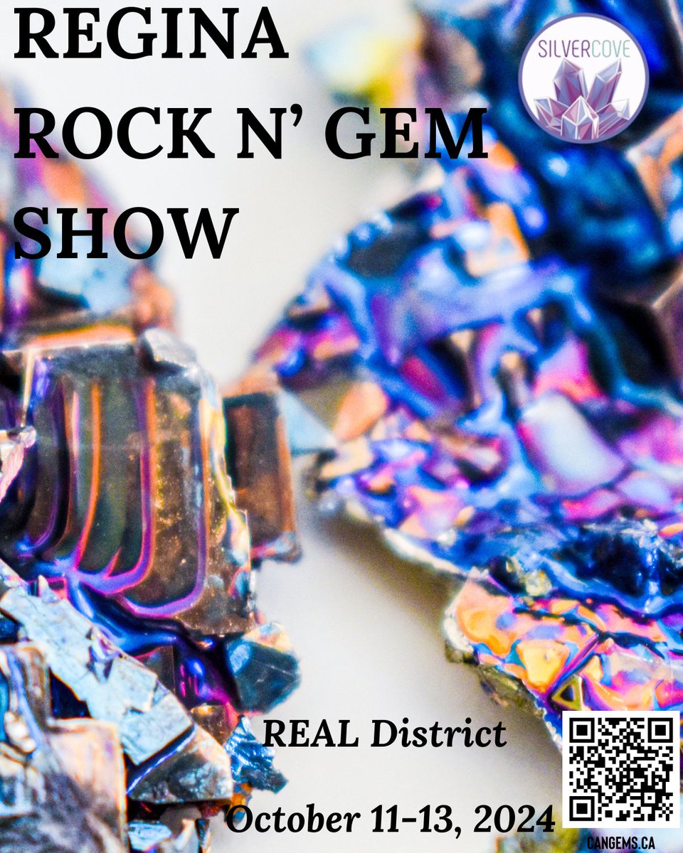With over 400 tables of crystals and minerals, the Regina Rock N’ Gem Show is a treasure trove you don't want to miss.

#Regina #reginaevents #reginarockngem #reginaexhibitionplace
#silvercove #Cangems #realdisctrict #reginaexhibitionassociation