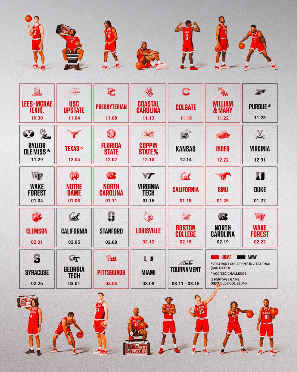 We know you’ve all been waiting for it… 

The full schedule is here! 🗓️

#GoPack