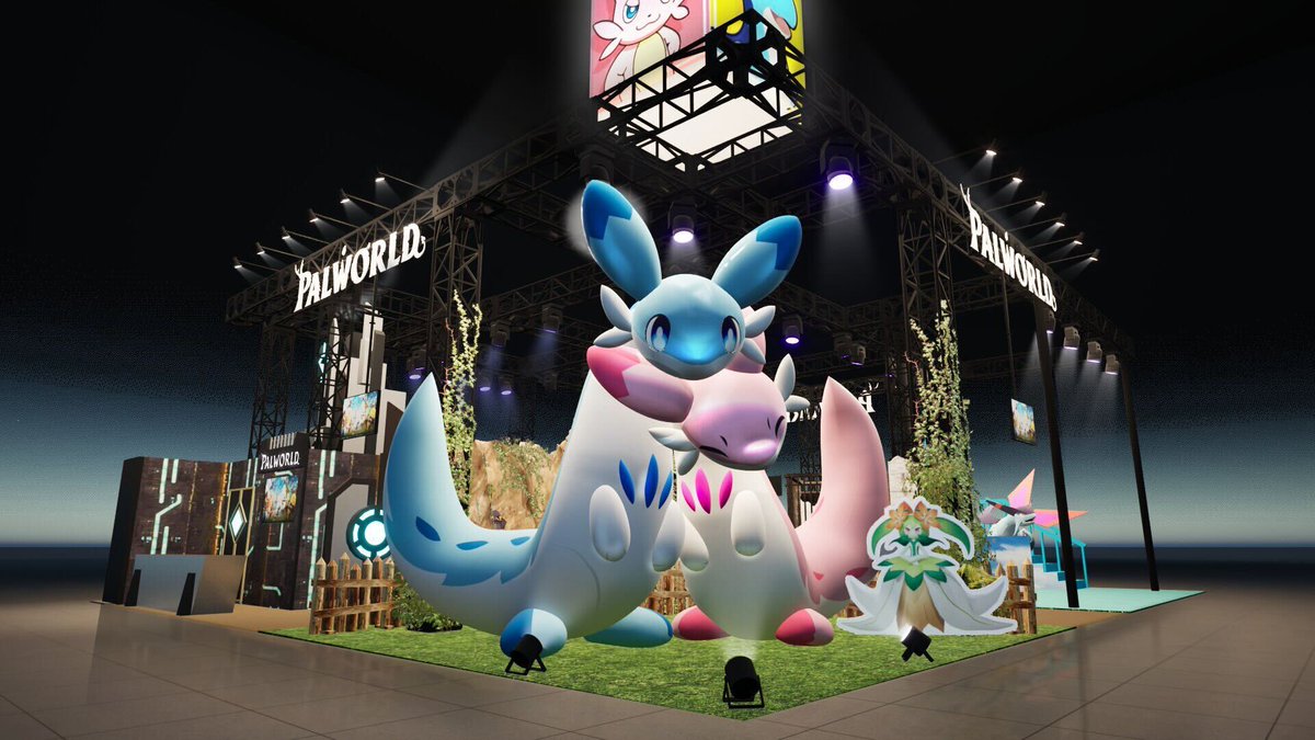 GYR8NtwbsAASEYm.jpg 東京ゲームショウ2024 パルワールドぬいぐるみモモチョオコチョ