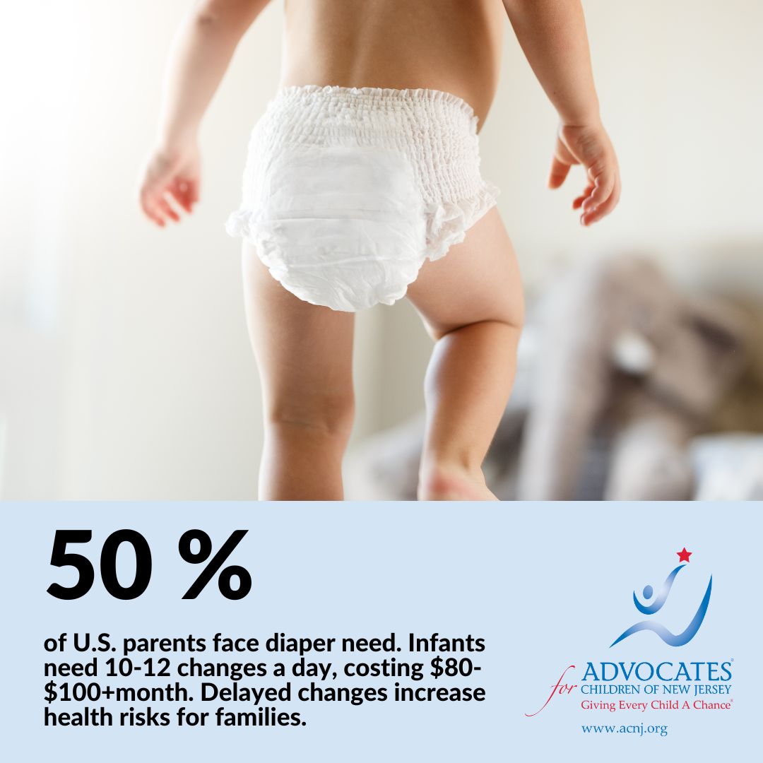 ACNJforKids's tweet photo. Nearly 50% of U.S. parents struggle with #DiaperNeed. The new WFNJ Diaper Benefit Program gives $30/month per child under 3 to help families. Learn more: https://t.co/VmVhxQAYqH
#WFNJ #EndDiaperNeed #BasicsArentBasic @SSpeight4NJ @SenMTeresaRuiz @asmatkins @AswPintorMarin https://t.co/uQ8h9m9guB