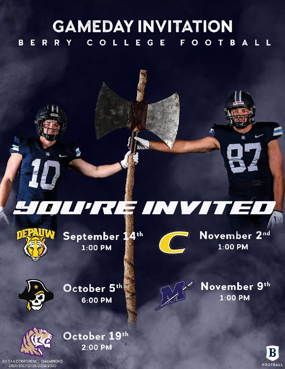 Malone Pesqueira (@malonepesqueira) on Twitter photo Thank you to <a href="/BerryFootball/">Berry Football</a> and <a href="/CoachMaxJames/">Coach Max James</a> for the gameday invite!
Canโt wait for the 19th Thank you to <a href="/BerryFootball/">Berry Football</a> and <a href="/CoachMaxJames/">Coach Max James</a> for the gameday invite!
Canโt wait for the 19th