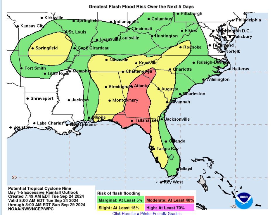 ITR_TOWING's tweet photo. Greatest FLASH FLOOD RISK over the next 5 Days. 🌊 
.
.
.
#tropicalcyclonenine #wilmingtonnc #ilm #stormupdates #intercoastaltowingandrecovery #intercoastalcarcare #towingwilmingtonnc #automotiverepairwilmingtonnc #towinglelandnc #towingburgawnc #automotiverepairshopwilmingtonnc https://t.co/uJlz8FkMEb