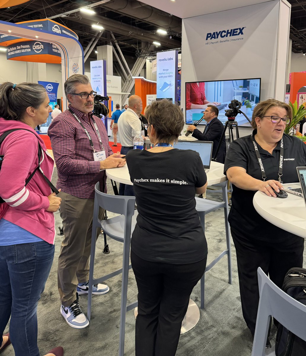 Paychex's tweet photo. ✨ Our booth is set for the 2024 @HRTechConf in Las Vegas! We're honored to join workplace innovators worldwide and show you our comprehensive #HRTech solutions to simplify your business. 

Stay tuned for more updates! #HRTech #HRTech24 #GetYourHRTogether https://t.co/l34Xn2A4CT