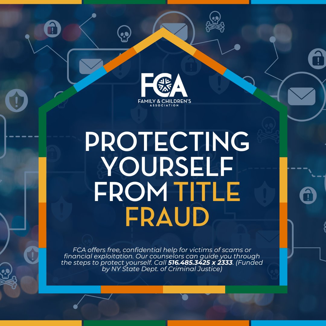 FCA_daily's tweet image. FCA offers free, confidential help for victims of scams or financial exploitation. Our counselors can guide you through the steps to protect yourself. Call 516-485-3425 x 2333. (Funded by NY State Dept. of Criminal Justice)

#WeAreFCA #ScamPrevention #FinancialExploitation
