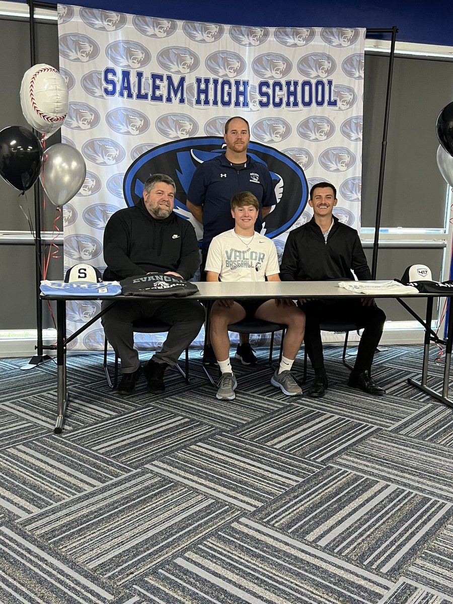 SHSTIGERSACT's tweet photo. Congratulations to Sr. Cayden Moody for signing his Letter of Intent to play baseball at @EvangelUniv next Year!  #TigerToValor https://t.co/KpyfR1h8dR