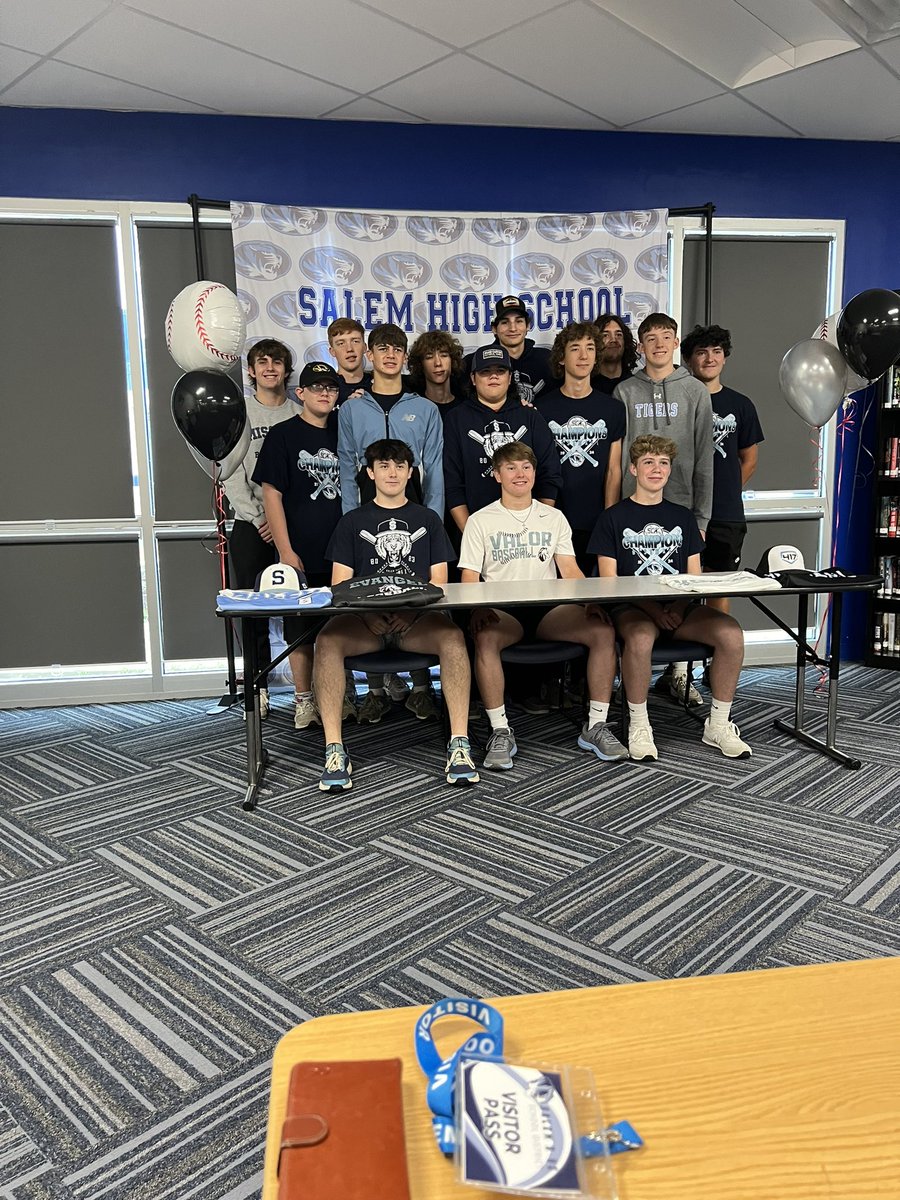 SHSTIGERSACT's tweet photo. Congratulations to Sr. Cayden Moody for signing his Letter of Intent to play baseball at @EvangelUniv next Year!  #TigerToValor https://t.co/KpyfR1h8dR