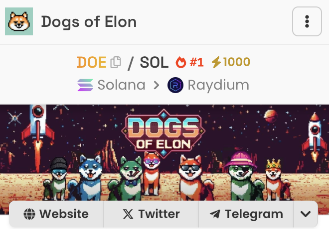 Dexscreener #1 &amp; 1000 Boosts ⚡️ There's a new top dog on the block and he's here to stay. Woof Woof 🐶

<a href="/dexscreener/">DEX Screener</a> #dexscreener #pumpfun