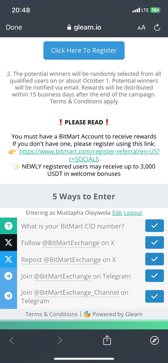 Success_d_goal's tweet image. All done ✅  #BitMartHMSTR