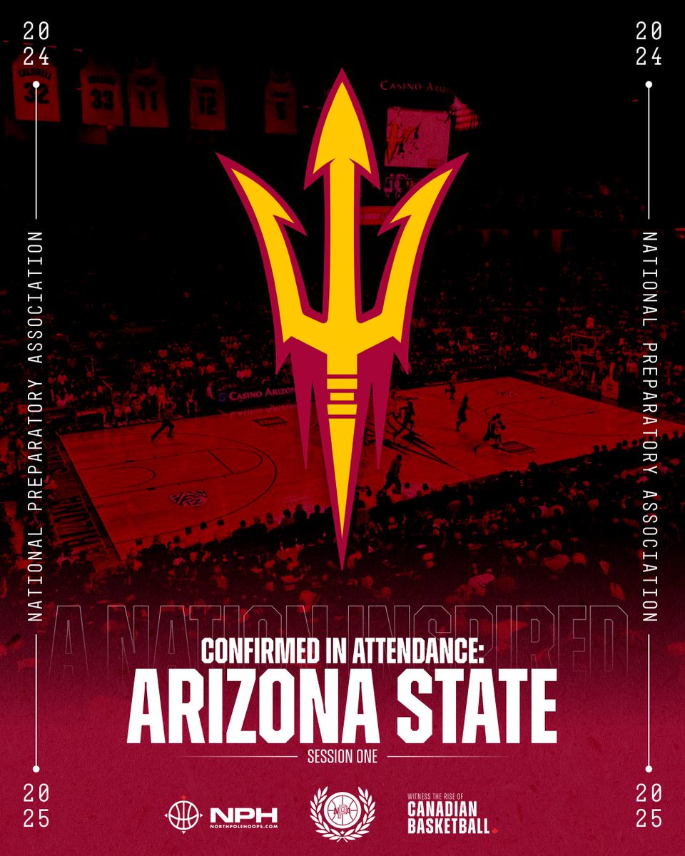 BACK to recruit more Canadian talent, we are pleased to announce that <a href="/SunDevilHoops/">Sun Devil MBB</a> will be in attendance for session one of <a href="/NPACanada/">NPA</a> 🇨🇦🌎🇺🇸

WITNESS THE RISE OF CANADIAN BASKETBALL. 🇨🇦🏀