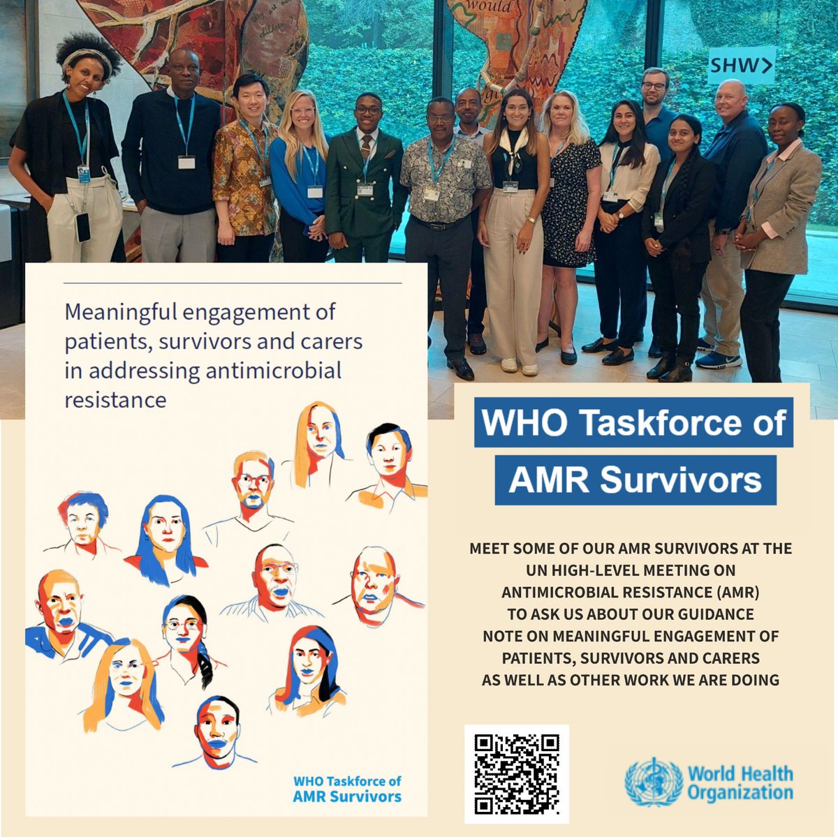 Vanessa Carter AMR 🇬🇧🇿🇦 (@vcarteramr) on Twitter photo Are you in New York for the #UNGA79
Some of our <a href="/WHO/">World Health Organization (WHO)</a> Taskforce of #AMR Survivor members are here to share more about the work we are doing together to strengthen patient, carer & survivor voices in the fight to tackle #AntimicrobialResistance
One piece of work is our recently Are you in New York for the #UNGA79
Some of our <a href="/WHO/">World Health Organization (WHO)</a> Taskforce of #AMR Survivor members are here to share more about the work we are doing together to strengthen patient, carer & survivor voices in the fight to tackle #AntimicrobialResistance
One piece of work is our recently