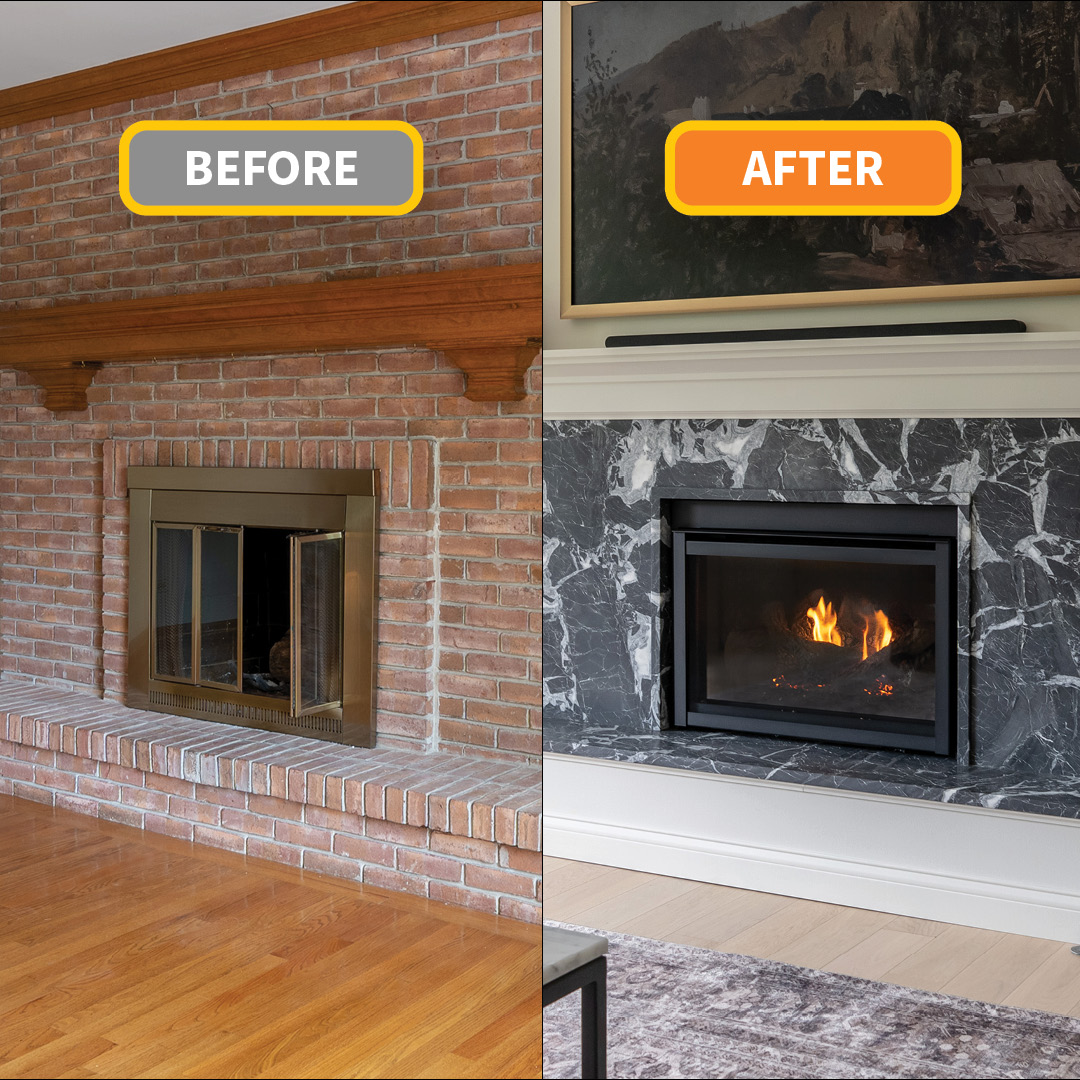 mrfireplaceltd's tweet image. 🔥 Did you know? Converting your wood fireplace to a gas insert is quick! Our experts can get it done in just one day—upgrade your home's heating efficiency with Mr. Fireplace! #GasInsert #HomeEfficiency #MrFireplace