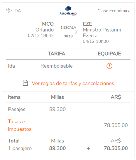 Algo útil para los que me siguen por Smiles. Escapadita pleno Black Friday y finde a Orlando.. vuelos con escala larga (a la vuelta 1 día en MEX)
Todo por 550 USD aprox (milla a $2,50)