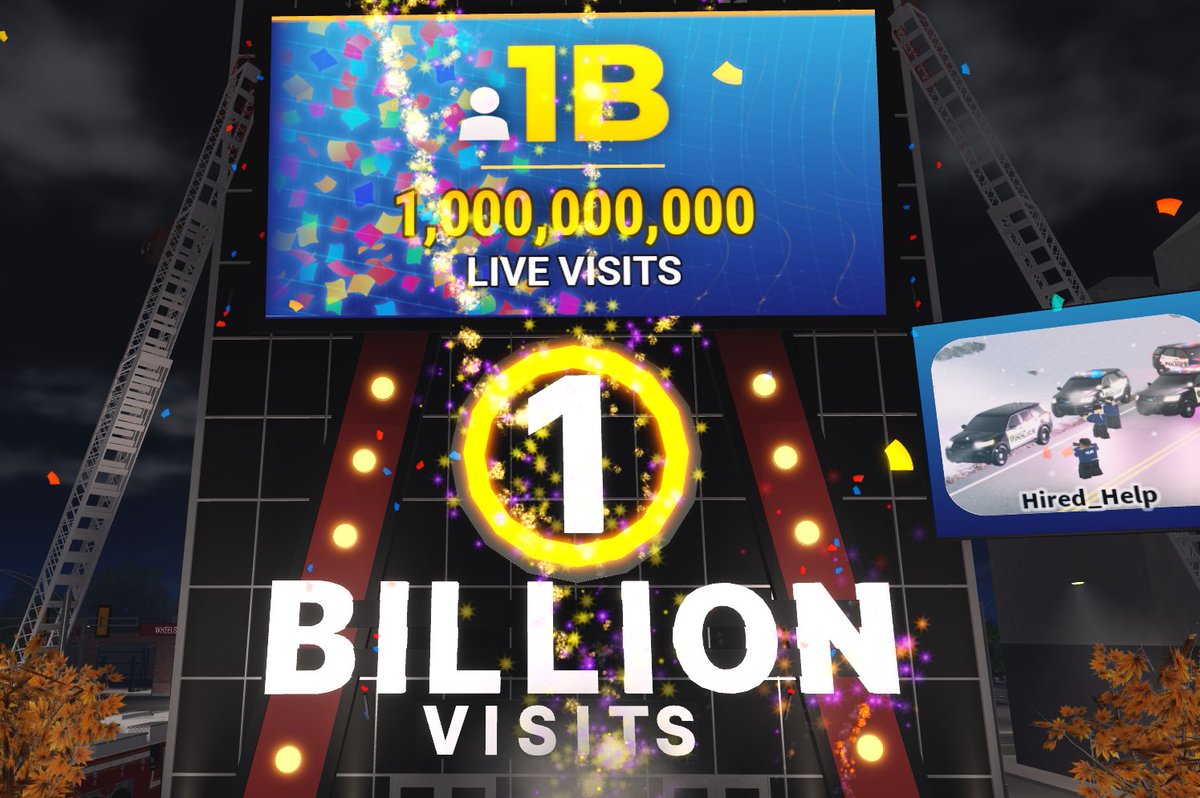 Shawnyg (@shawnyg_rbx) on Twitter photo 1 BILLION VISITS! Let's gooo! <a href="/PRC_Roblox/">Police Roleplay Community</a>
Huge thank you to all of our supporters along the way. Established 2018, we've come far and we hope to go even farther! 1 BILLION VISITS! Let's gooo! <a href="/PRC_Roblox/">Police Roleplay Community</a>
Huge thank you to all of our supporters along the way. Established 2018, we've come far and we hope to go even farther!