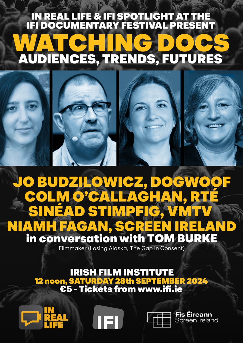 Luke McManus (@lukemcmanus) on Twitter photo Bringing this panel of folks to the <a href="/IFI_Dub/">Irish Film Institute</a> to talk about documentary this Saturday. A mere fiver. Stall down. Tickets here ifi.ie/film/ifi-docum… it brought to you by #Inrealife run by <a href="/OldDerekOConnor/">Derek O'Connor</a> and myself funded by <a href="/ScreenIreland/">Screen Ireland</a> Bringing this panel of folks to the <a href="/IFI_Dub/">Irish Film Institute</a> to talk about documentary this Saturday. A mere fiver. Stall down. Tickets here ifi.ie/film/ifi-docum… it brought to you by #Inrealife run by <a href="/OldDerekOConnor/">Derek O'Connor</a> and myself funded by <a href="/ScreenIreland/">Screen Ireland</a>