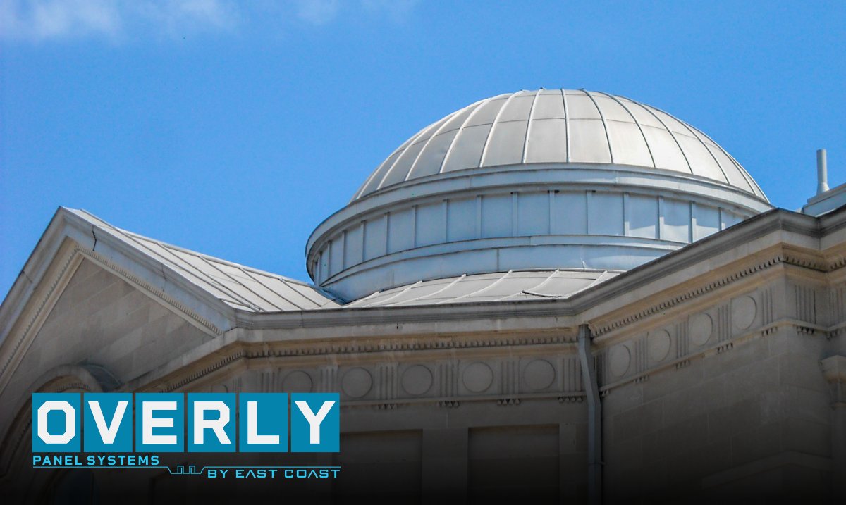 ECMetalSystems's tweet image. Overly by East Coast's Batten Seam Systems make even the most complex designs achievable. 🤝🏻

Whether it's a curved #roof or a unique geometric shape, our Batten A, B, and C Systems deliver precision, performance, &amp;amp; #visualappeal. 

📍 Otterbein University - Batten B