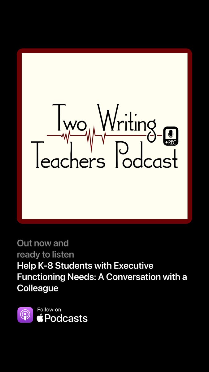 sshubitz's tweet image. Join @Betsy_writes and me as we explore the role of executive functioning skills in writing instruction. Betsy shares practical strategies for educators to support their students in thriving as writers!
🎧Tune in now: apple.co/4ebpAMk
#TWTPod #TWTBlog